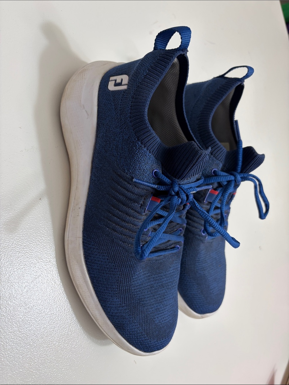 FootJoy Navy Knit Athletic Slip-On Sneakers